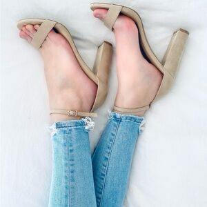 Lulus Suede Ankle Strap Heels